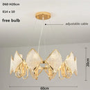 DecorBites™ Crystal Chandelier Pendant Light: Modern Luxury Luminaria for Living Room Décor