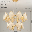DecorBites™ Crystal Chandelier Pendant Light: Modern Luxury Luminaria for Living Room Décor