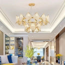 DecorBites™ Crystal Chandelier Pendant Light: Modern Luxury Luminaria for Living Room Décor