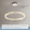 DecorBites™ Crystal Chandelier Ring - Elegant Light Luxury for Living Room, Dining Room & Bedroom
