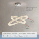 DecorBites™ Crystal Chandelier Ring - Elegant Light Luxury for Living Room, Dining Room & Bedroom