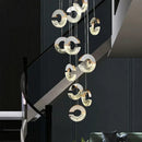 DecorBites™ Crystal Chandelier Ring Lamp for Various Spaces