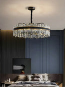 Modern black decorbites crystal chandelier for living room
