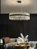 Modern black decorbites crystal chandelier for living room