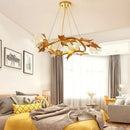 Rustic french country decorbites crystal chandelier dining room leaf design