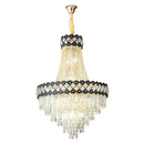 Modern black & gold decorbites crystal chandelier living room lamp