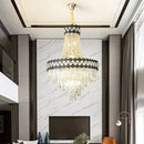 Modern black & gold decorbites crystal chandelier living room lamp