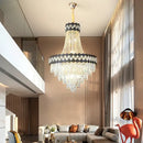 Modern black & gold decorbites crystal chandelier living room lamp