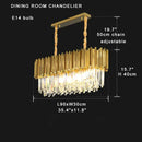 Classic gold decorbites crystal chandelier for dining room luxury light