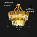 Classic gold decorbites crystal chandelier for dining room luxury light