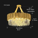Classic gold decorbites crystal chandelier for dining room luxury light