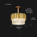 Classic gold decorbites crystal chandelier for dining room luxury light