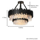 Classic gold decorbites crystal chandelier for dining room luxury light