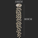 DecorBites™ Crystal Chandelier Stair Pendant Lamp Living Room Interior Lighting