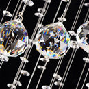 Modern crystal chandelier stair pendant lamp living room lighting