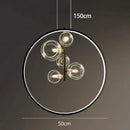 DecorBites™ Crystal Chandelier Stair Pendant Lamp Living Room Interior Lighting