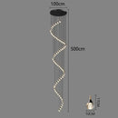 DecorBites™ Crystal Chandelier Stair Pendant Lamp Living Room Interior Lighting