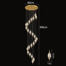 Modern teardrop crystal chandelier living room pendant light