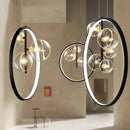 DecorBites™ Crystal Chandelier Stair Pendant Lamp Living Room Interior Lighting