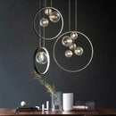 DecorBites™ Crystal Chandelier Stair Pendant Lamp Living Room Interior Lighting