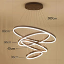 Modern spiral crystal chandelier stair pendant lamp living room