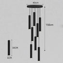 DecorBites™ Crystal Chandelier Stair Pendant Lamp Living Room Lights Interior Lighting