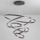 Modern spiral crystal chandelier stair pendant lamp living room