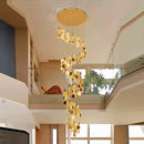 DecorBites™ Crystal Chandelier Stair Pendant Lamp Living Room Pendant Lights Interior Lighting