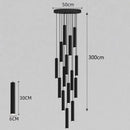 DecorBites™ Crystal Chandelier Stair Pendant Lamp Living Room Lights Interior Lighting