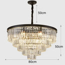 DecorBites™ Crystal Chandelier Stair Pendant Light Interior Lighting for Modern Home Decor