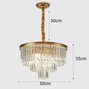 DecorBites™ Crystal Chandelier Stair Pendant Light Interior Lighting for Modern Home Decor