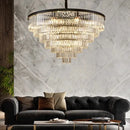 DecorBites™ Crystal Chandelier Stair Pendant Light Interior Lighting for Modern Home Decor