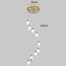 DecorBites™ Crystal Chandelier, Stair Pendant Light, Living Room Lighting