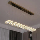 Modern gold decorbites crystal chandelier living room pendant light