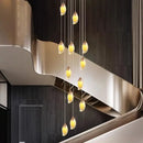 DecorBites™ Crystal Chandelier, Stair Pendant Light, Living Room Lighting