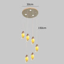 DecorBites™ Crystal Chandelier, Stair Pendant Light, Living Room Lighting