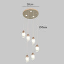DecorBites™ Crystal Chandelier, Stair Pendant Light, Living Room Lighting