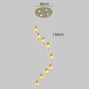 DecorBites™ Crystal Chandelier, Stair Pendant Light, Living Room Lighting