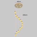 DecorBites™ Crystal Chandelier, Stair Pendant Light, Living Room Lighting
