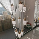 DecorBites™ Crystal Chandelier, Stair Pendant Light, Living Room Lighting