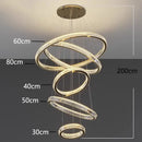 DecorBites™ Crystal Chandelier Stair Pendant Living Room Interior Lighting