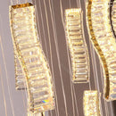 DecorBites™ Crystal Chandelier Stair Pendant: Modern Living Room Interior Lighting