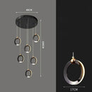DecorBites™ Crystal Chandelier Stair Pendant, Modern Living Room Lighting, Interior Home Decoration