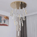 DecorBites™ Crystal Chandelier Stair Pendant: Modern Living Room Interior Lighting