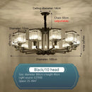 Modern bronze decorbites crystal chandelier living room lighting