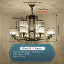 Modern bronze decorbites crystal chandelier living room lighting