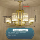 Modern bronze decorbites crystal chandelier living room lighting