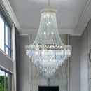 Modern gold decorbites crystal chandelier living room cascading light