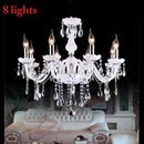 Elegant white decorbites crystal chandelier for living room led lights