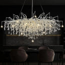 DecorBites™ Crystal Chandelier with Raindrop Crystals